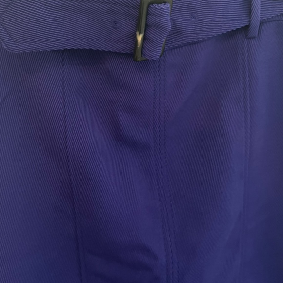 Brand new Ann Taylor Petite purple skirt with belt 4P - Picture 2 of 5